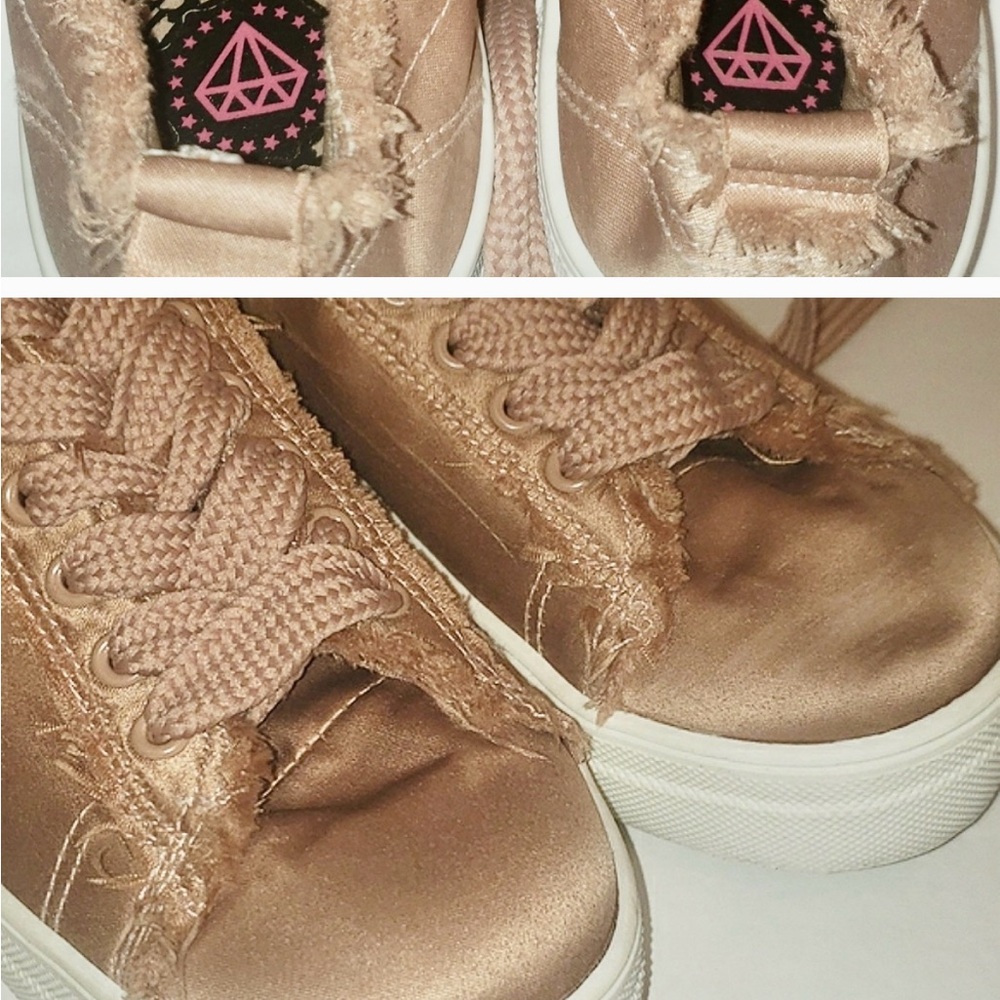 Rock and Candy Lace Up Platform Sneakers Shoes Silky Rose Woman’s US Size 9 New - Picture 5 of 11